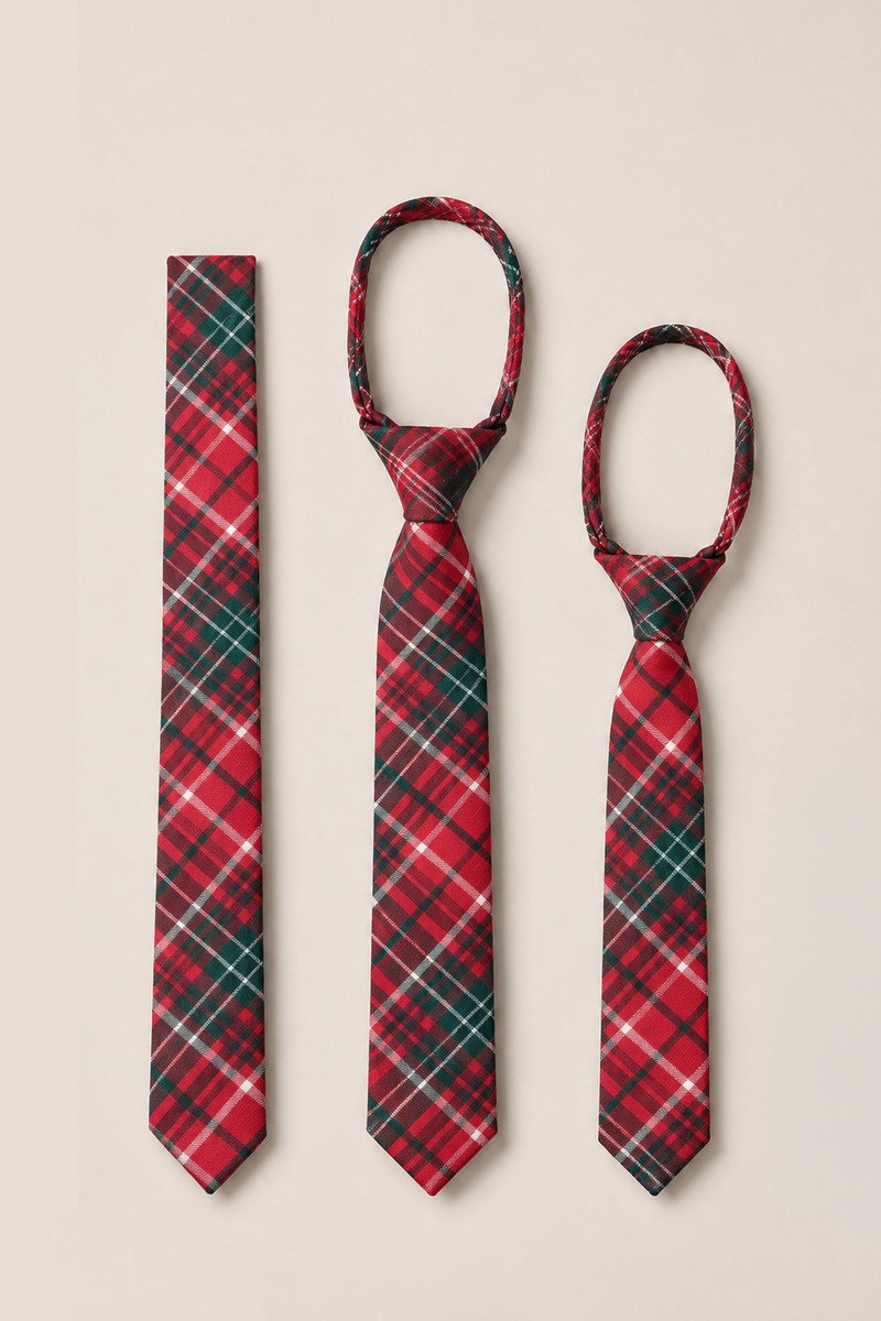 Ties in Christmas Cheer Plaid