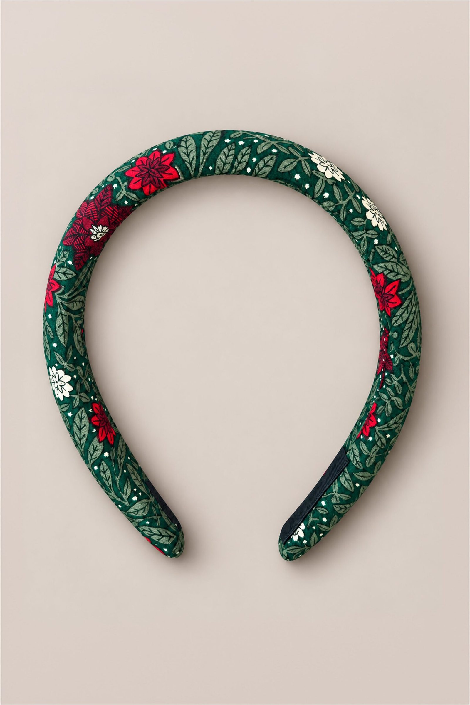 Hair Bows in Evergreen Merry Ditsy